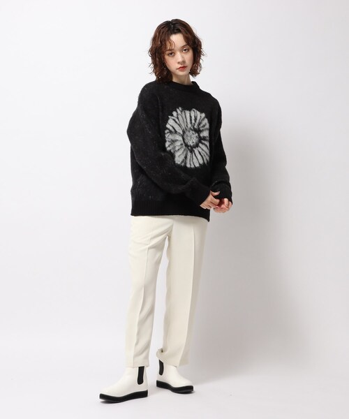 tk.TAKEO KIKUCHI(ティーケータケオキクチ)の「◆ガーベラシャギーニット(ニット/セーター・レディース・ホワイト系6/ブラック系3・66)」の12枚目の写真