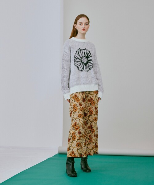 tk.TAKEO KIKUCHI(ティーケータケオキクチ)の「◆ガーベラシャギーニット(ニット/セーター・レディース・ホワイト系6/ブラック系3・66)」の20枚目の写真