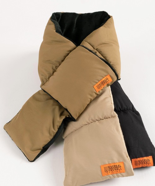 UNIVERSAL OVERALL(ユニバーサルオーバーオール)の「【79】【UNIVERSAL OVERALL/ユニバーサルオーバーオール】 ナイロン 中綿 差し込み マフラー/ネックウォーマー/ 防寒(マフラー・メンズ・ライトブラウン/オリーブ/ブラック/ブラウン/モカ/ネイビー/ブラウン系/ベージュ系/ブラック系/ネイビー系・FREE)」の5枚目の写真
