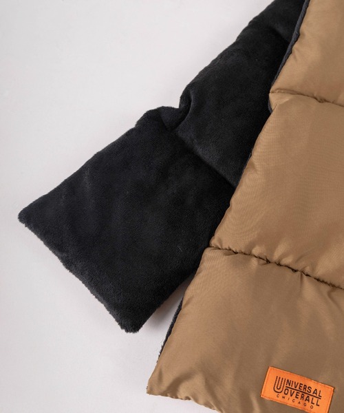 UNIVERSAL OVERALL(ユニバーサルオーバーオール)の「【79】【UNIVERSAL OVERALL/ユニバーサルオーバーオール】 ナイロン 中綿 差し込み マフラー/ネックウォーマー/ 防寒(マフラー・メンズ・ライトブラウン/オリーブ/ブラック/ブラウン/モカ/ネイビー/ブラウン系/ベージュ系/ブラック系/ネイビー系・FREE)」の11枚目の写真