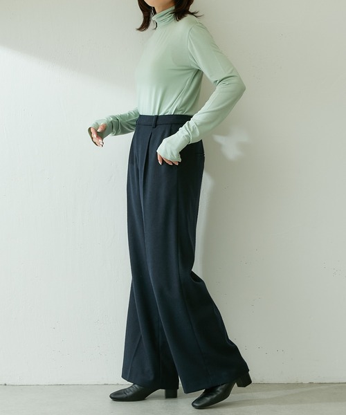 COLLAGE GALLARDAGALANTE（コラージュガリャルダガランテ）の「ベア天タートルプルオーバー（Tシャツ/カットソー・レディース・ホワイト/パープル/ミント・FREE）」の17枚目の写真