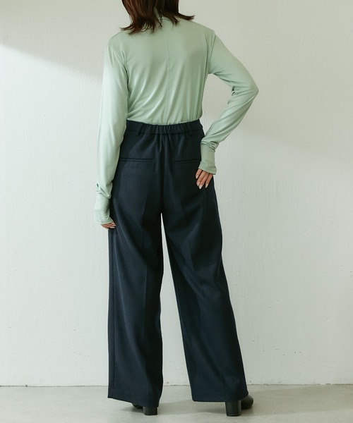 COLLAGE GALLARDAGALANTE（コラージュガリャルダガランテ）の「ベア天タートルプルオーバー（Tシャツ/カットソー・レディース・ホワイト/パープル/ミント・FREE）」の9枚目の写真