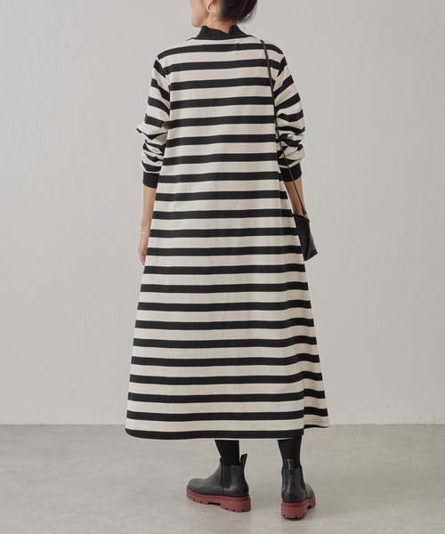 BEARDSLEY（ビアズリー）の「ボーダーフレアカットワンピース