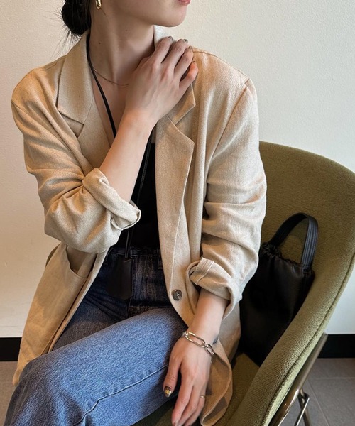 リネンオーバージャケット（その他アウター）｜select MOCA（セレクト