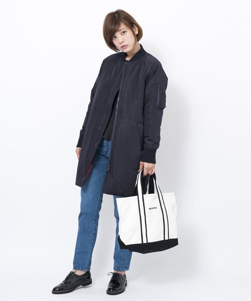 MILKFED.（ミルクフェド）の「CANVAS TOTE BAG　（トートバッグ/キャンバス）（トートバッグ・レディース・ホワイト/ブラック/オリーブ・ONE SIZE）」の6枚目の写真
