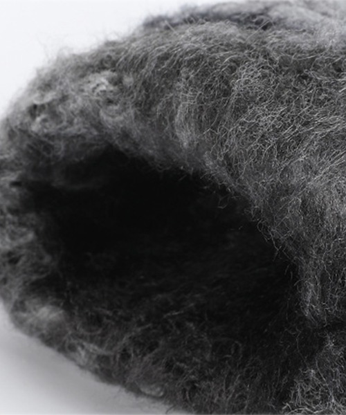 DAY CLOSET（デイ クローゼット）の「【スマホタッチパネル対応】裏起毛滑り止め付きリブニットグローブ（手袋・メンズ・オレンジ/カーキ/ブラック/グレー/ネイビー・ONE SIZE）」の6枚目の写真