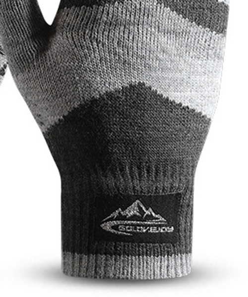 DAY CLOSET（デイ クローゼット）の「【スマホタッチパネル対応】裏起毛滑り止め付きリブニットグローブ（手袋・メンズ・オレンジ/カーキ/ブラック/グレー/ネイビー・ONE SIZE）」の15枚目の写真