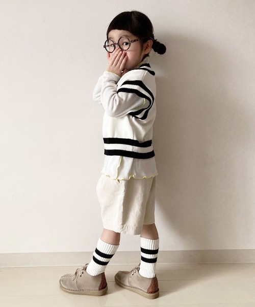 U.S. POLO ASSN.（ユーエスポロアッスン）の「【KIDS】【U.S. POLO ASSN/ユーエスポロアッスン】ワンポイント刺繍ニットベスト（ベスト・キッズ・ネイビー/アイボリー・140/120/150/100）」の19枚目の写真