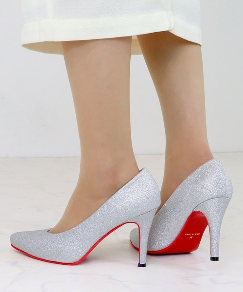 LibertyDoll(リバティードール)の「LibertyDoll/ポインテッドトゥ9.5cmピンヒールレッドソールパンプス(1114/1114-SA)(パンプス・レディース・ブラック系その他2/ブラック系その他/ブラック/ゴールド/シルバー/ブラック系その他3・S/3L/LL/SS/M/L)」の9枚目の写真