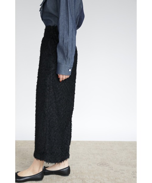 &. NOSTALGIA（アンドドットノスタルジア）の「【ZOZO限定】シャギージャガードIラインスカート（スカート・レディース・アイボリー/ブラック・FREE）」の18枚目の写真