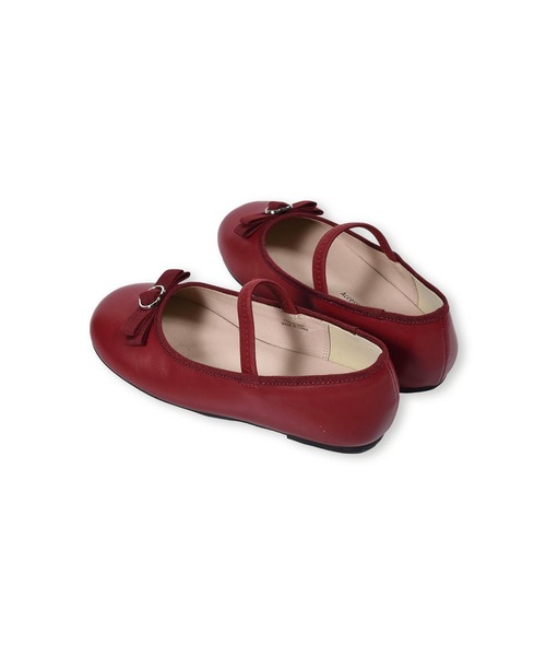 BeBe（ベベ）の「BeBe/リボン 付き 合皮 バレエシューズ (16~20cm)（バレエシューズ・キッズ・レッド/ベージュ・20/19/18/17/16）」の12枚目の写真