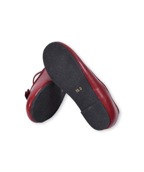 BeBe（ベベ）の「BeBe/リボン 付き 合皮 バレエシューズ (16~20cm)（バレエシューズ・キッズ・レッド/ベージュ・20/19/18/17/16）」の11枚目の写真