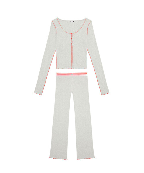 DIESEL（ディーゼル）の「レディース セットアップ ルームウェア パジャマ（ルームウェア/パジャマ・レディース・グレー/ピンク・LARGE/SMALL/X-SMALL/MEDIUM）」の5枚目の写真