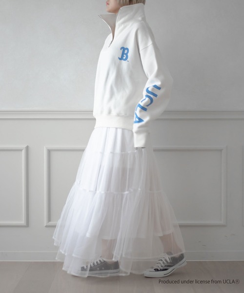 qumerry.（キュメリ）の「【GOODROCKSPEED】UCLA 裏毛ハーフジッププルオーバー（スウェット・レディース・オフホワイト/ピンクベージュ・FREE）」の20枚目の写真