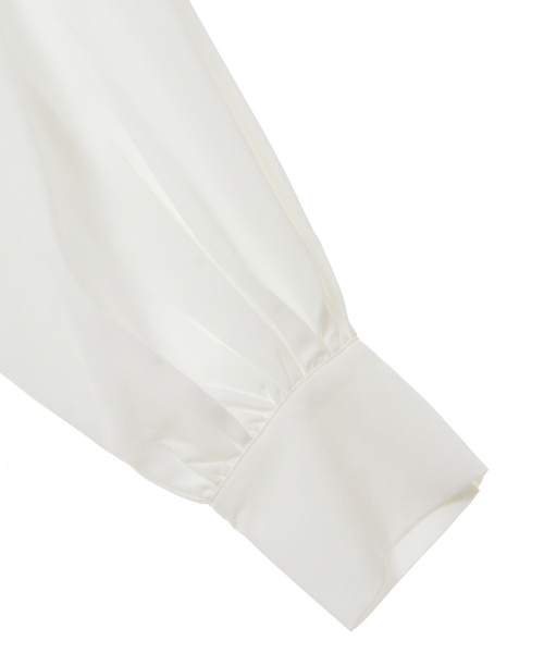 MELROSE claire(メルローズ クレール)の「【シンプルに使いやすいバンドカラー大人シャツワンピース♪】(シャツワンピース・レディース・グレイッシュベージュ/ブラック/オフホワイト・FREE)」の12枚目の写真