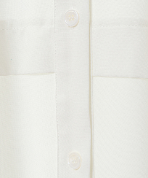 MELROSE claire(メルローズ クレール)の「【シンプルに使いやすいバンドカラー大人シャツワンピース♪】(シャツワンピース・レディース・グレイッシュベージュ/ブラック/オフホワイト・FREE)」の15枚目の写真