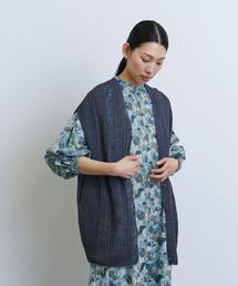 LOISIR（ロワズィール）の「和紙コットン地柄ベスト（ベスト）」