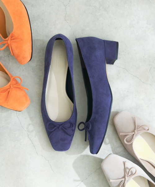 URBAN RESEARCH ROSSO WOMEN（アーバンリサーチ　ロッソ）の「シープスエードバレエシューズ（バレエシューズ・レディース・ネイビー/ベージュ系その他/オレンジ・38/37/36）」の3枚目の写真