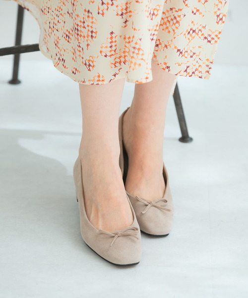 URBAN RESEARCH ROSSO WOMEN（アーバンリサーチ　ロッソ）の「シープスエードバレエシューズ（バレエシューズ・レディース・ネイビー/ベージュ系その他/オレンジ・38/37/36）」の4枚目の写真