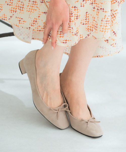 URBAN RESEARCH ROSSO WOMEN（アーバンリサーチ　ロッソ）の「シープスエードバレエシューズ（バレエシューズ・レディース・ネイビー/ベージュ系その他/オレンジ・38/37/36）」の5枚目の写真