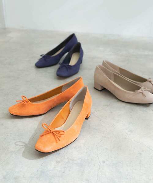 URBAN RESEARCH ROSSO WOMEN（アーバンリサーチ　ロッソ）の「シープスエードバレエシューズ（バレエシューズ・レディース・ネイビー/ベージュ系その他/オレンジ・38/37/36）」の7枚目の写真