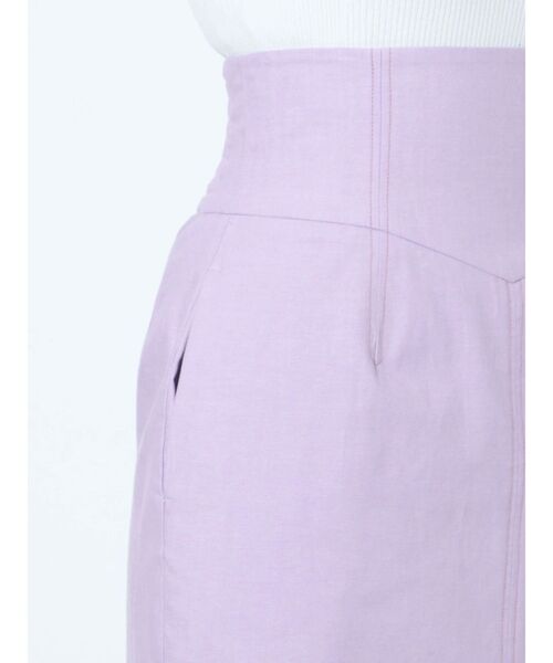 LAGUNAMOON(ラグナムーン)の「カラーハイウエストIラインスカート(スカート・レディース・ネイビー/ラベンダー/グリーン・SMALL/MEDIUM)」の9枚目の写真