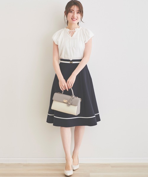 LAISSE PASSE（レッセパッセ）の「バイカラーフレアースカート