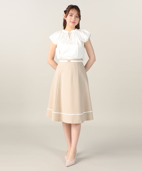 LAISSE PASSE フレアスカート　アイボリー Amazon.co.jp: [レッセパッセ] スカート ﾚｰｽﾌﾚｱｽｶｰﾄ レディース