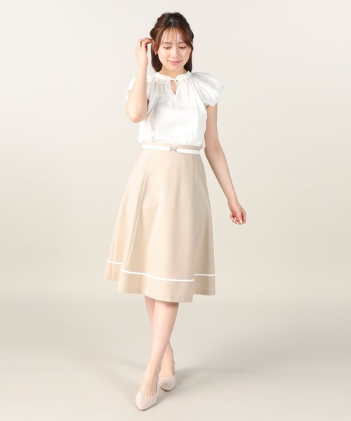 LAISSE PASSE（レッセパッセ）の「バイカラーフレアースカート