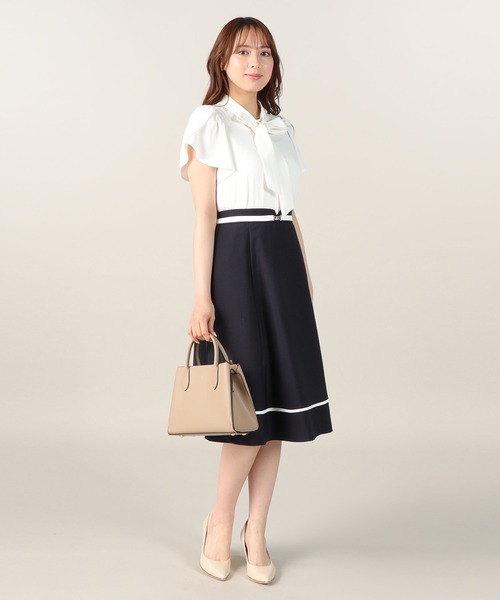 LAISSE PASSE（レッセパッセ）の「バイカラーフレアースカート