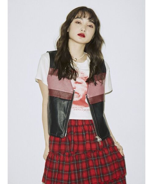 jouetie（ジュエティ）の「レーシングベスト（ベスト・レディース・ブラック/ブルー/クリア・MEDIUM）」の3枚目の写真