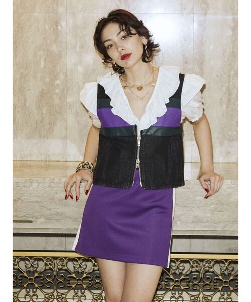 jouetie（ジュエティ）の「レーシングベスト（ベスト・レディース・ブラック/ブルー/クリア・MEDIUM）」の2枚目の写真