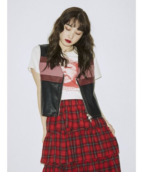 jouetie（ジュエティ）の「レーシングベスト（ベスト・レディース・ブラック/ブルー/クリア・MEDIUM）」の4枚目の写真