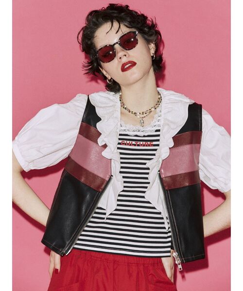 jouetie（ジュエティ）の「レーシングベスト（ベスト・レディース・ブラック/ブルー/クリア・MEDIUM）」の18枚目の写真