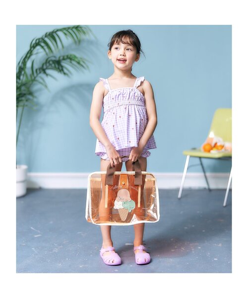 apres les cours（アプレレクール）の「モチーフスイムバック（スイムグッズ・キッズ・サックスブルー/オレンジ/グリーン・FREE）」の6枚目の写真