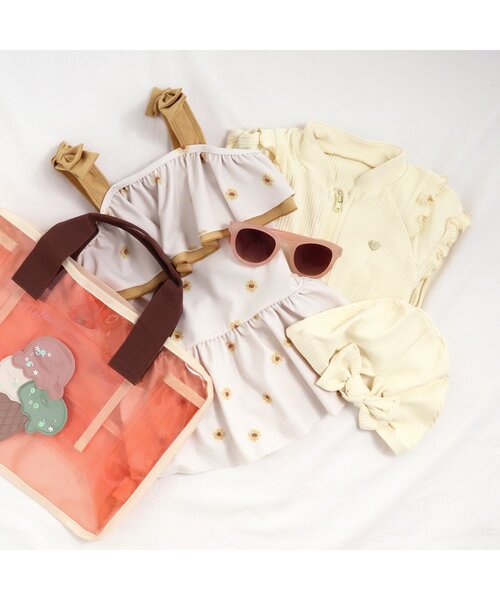 apres les cours（アプレレクール）の「モチーフスイムバック（スイムグッズ・キッズ・サックスブルー/オレンジ/グリーン・FREE）」の9枚目の写真