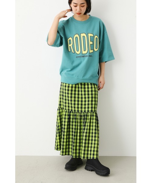 RODEO CROWNS WIDE BOWL（ロデオクラウンズワイドボウル）の「Colorfulギンガムチェックスカート（スカート・レディース・ピンク系その他/ブルー系その他3/オレンジ系その他・FREE）」の10枚目の写真