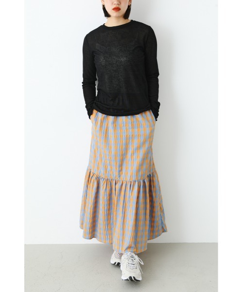 RODEO CROWNS WIDE BOWL（ロデオクラウンズワイドボウル）の「Colorfulギンガムチェックスカート（スカート・レディース・ピンク系その他/ブルー系その他3/オレンジ系その他・FREE）」の11枚目の写真