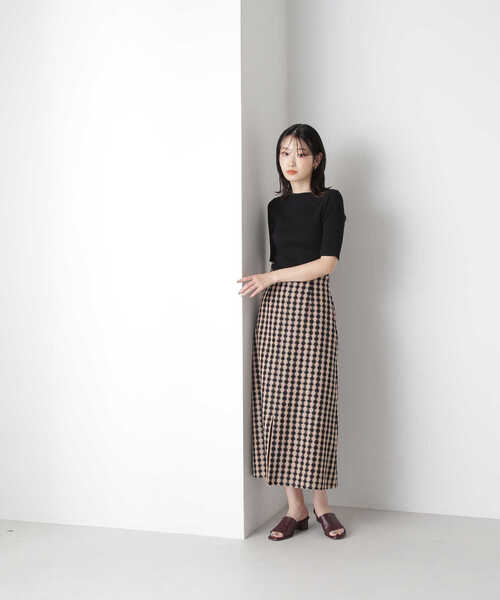NATURAL BEAUTY BASIC(ナチュラルビューティーベーシック)の「◇<ベーシックリブシリーズ>ショルダーボタン(ニット/セーター・レディース・レッド/ホワイト系その他/ブラック/オフホワイト・FREE)」の22枚目の写真