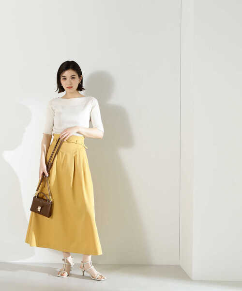 NATURAL BEAUTY BASIC(ナチュラルビューティーベーシック)の「◇<ベーシックリブシリーズ>ショルダーボタン(ニット/セーター・レディース・レッド/ホワイト系その他/ブラック/オフホワイト・FREE)」の7枚目の写真