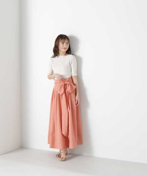NATURAL BEAUTY BASIC(ナチュラルビューティーベーシック)の「◇<ベーシックリブシリーズ>ショルダーボタン(ニット/セーター・レディース・レッド/ホワイト系その他/ブラック/オフホワイト・FREE)」の10枚目の写真