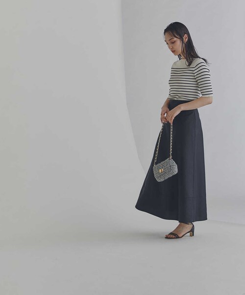 NATURAL BEAUTY BASIC(ナチュラルビューティーベーシック)の「◇<ベーシックリブシリーズ>ショルダーボタン(ニット/セーター・レディース・レッド/ホワイト系その他/ブラック/オフホワイト・FREE)」の14枚目の写真