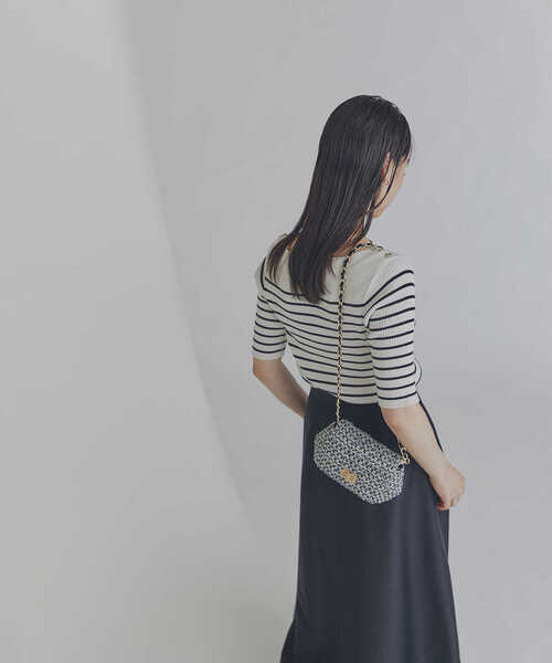 NATURAL BEAUTY BASIC(ナチュラルビューティーベーシック)の「◇<ベーシックリブシリーズ>ショルダーボタン(ニット/セーター・レディース・レッド/ホワイト系その他/ブラック/オフホワイト・FREE)」の17枚目の写真