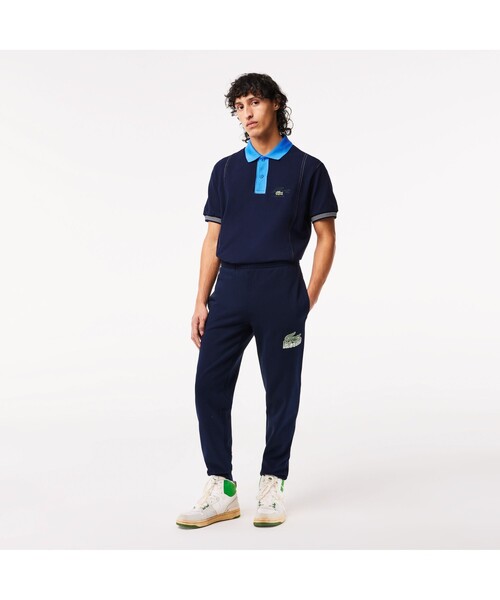 LACOSTE(ラコステ)の「ニューグラフィックプリントスウェットトラックパンツ(その他パンツ・メンズ・ネイビー・3/4/2/5)」の2枚目の写真