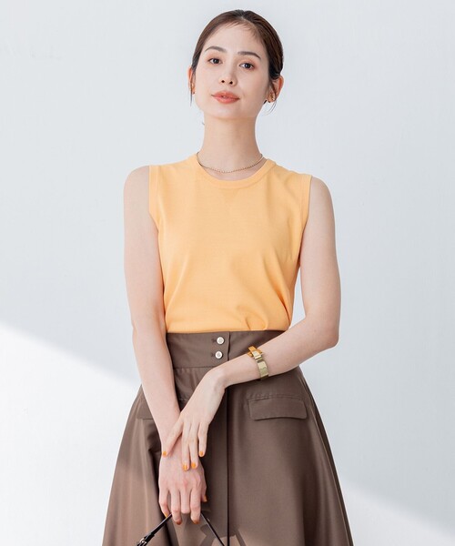 【セール】【洗える・アンサンブル対応】MINAノースリーブ ニット（ニット/セーター）｜組曲（クミキョク） 5,283円