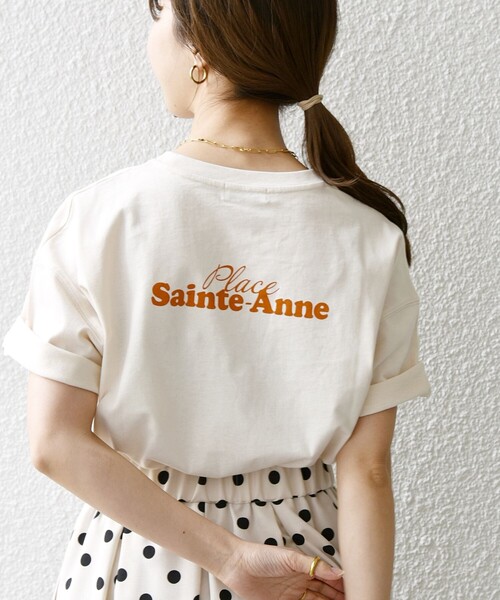 SHIPS any(シップス エニィ)の「SHIPS any:〈洗濯機可能〉スーベニア ロゴ ビッグ TEE(Tシャツ/カットソー・レディース・ベージュ/ホワイト/チャコールグレー/その他・ONE SIZE)」の3枚目の写真