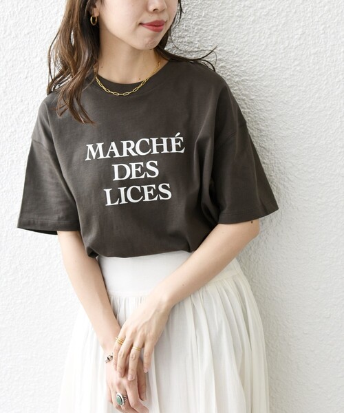 SHIPS any(シップス エニィ)の「SHIPS any:〈洗濯機可能〉スーベニア ロゴ ビッグ TEE(Tシャツ/カットソー・レディース・ベージュ/ホワイト/チャコールグレー/その他・ONE SIZE)」の2枚目の写真