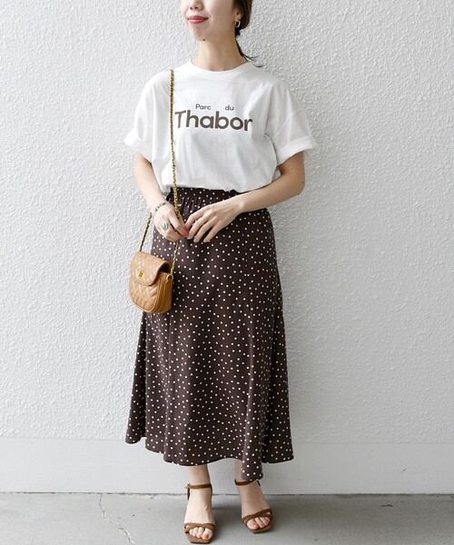 SHIPS any(シップス エニィ)の「SHIPS any:〈洗濯機可能〉スーベニア ロゴ ビッグ TEE(Tシャツ/カットソー・レディース・ベージュ/ホワイト/チャコールグレー/その他・ONE SIZE)」の6枚目の写真