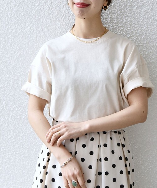SHIPS any(シップス エニィ)の「SHIPS any:〈洗濯機可能〉スーベニア ロゴ ビッグ TEE(Tシャツ/カットソー・レディース・ベージュ/ホワイト/チャコールグレー/その他・ONE SIZE)」の18枚目の写真