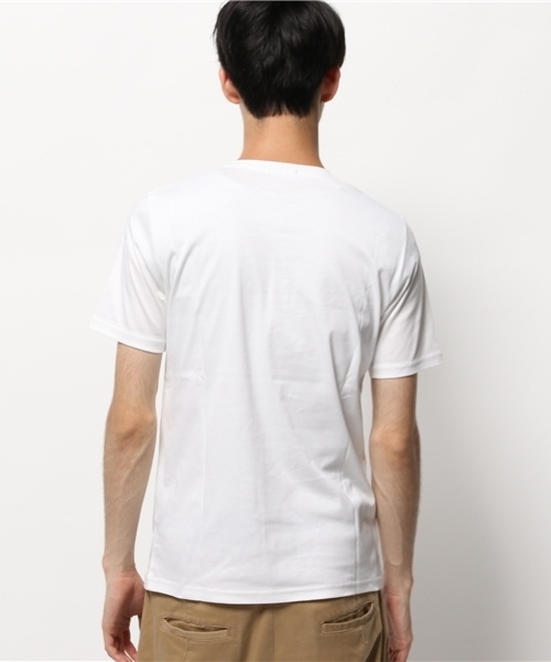 MEN'S MELROSE(メンズメルローズ)の「スムースシルケットヘンリーネックTシャツ MADE IN JAPAN(Tシャツ/カットソー・メンズ・ホワイト/ブルー/ネイビー・MEDIUM/LARGE)」の6枚目の写真